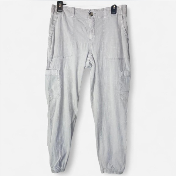Sonoma High Rise Cargo Ankle Crop Jogger Pants 10 - Picture 2 of 9